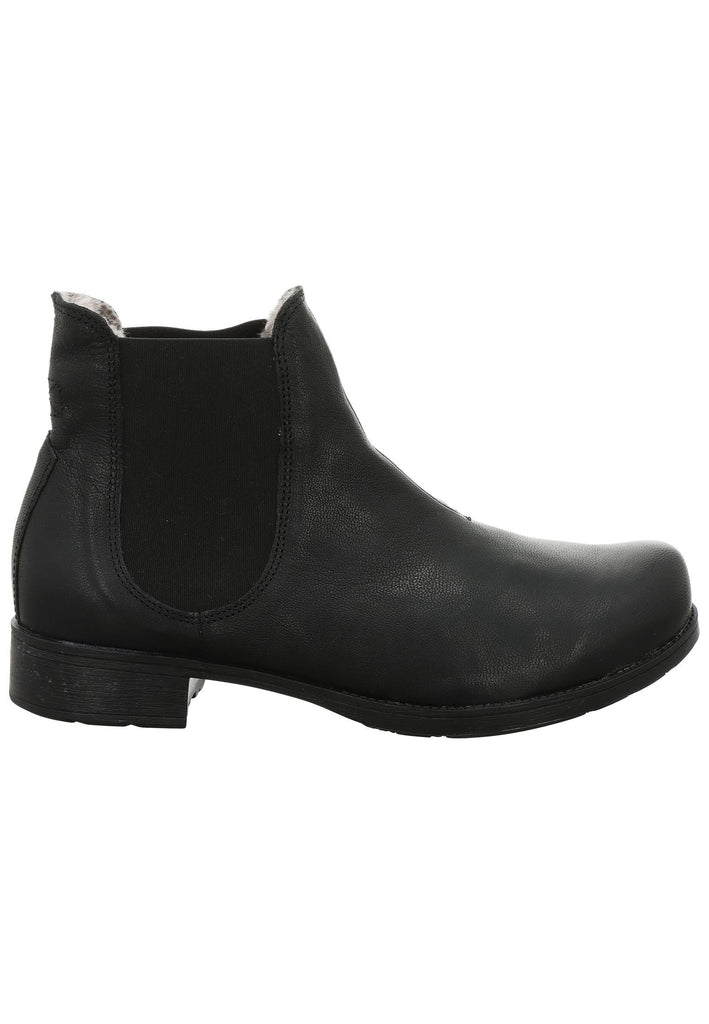 Think! Stiefelette Leder/Textil Schwarz