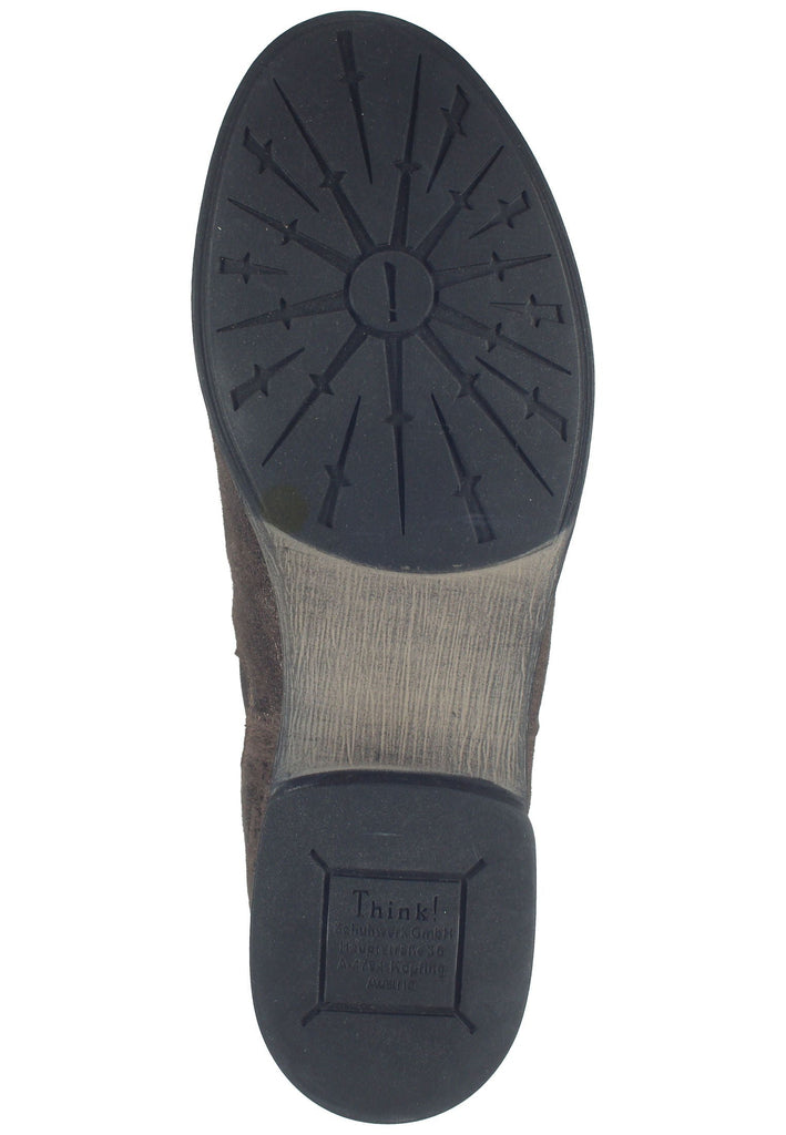 Think! Stiefelette Leder/Textil Taupe