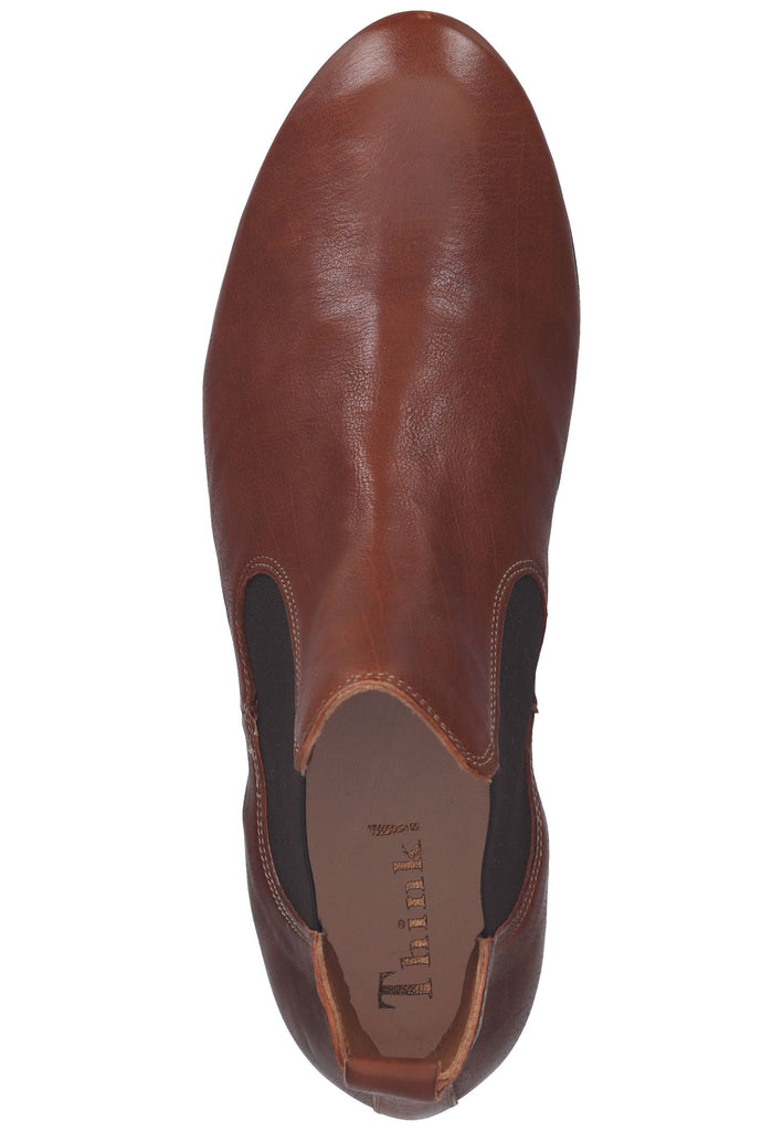 Think! Stiefelette Nappaleder Cognac