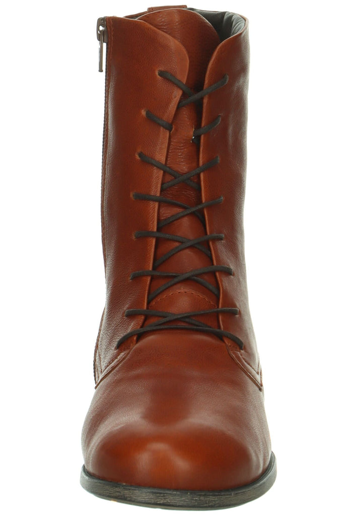 Think! Stiefelette Nappaleder Cognac Warmfutter