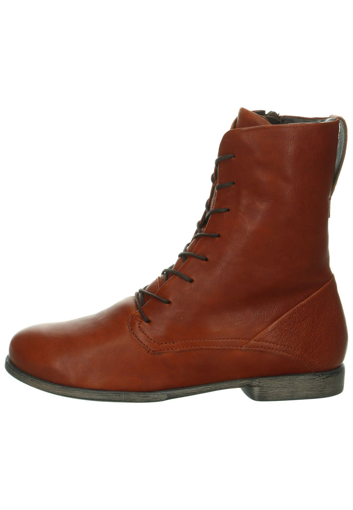 Think! Stiefelette Nappaleder Cognac Warmfutter