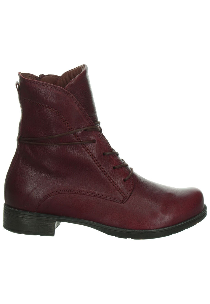 Think! Stiefelette Nappaleder Dunkelrot Warmfutter