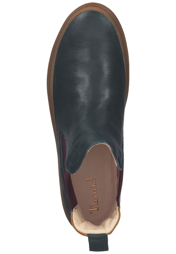 Think! Stiefelette Nappaleder Grün