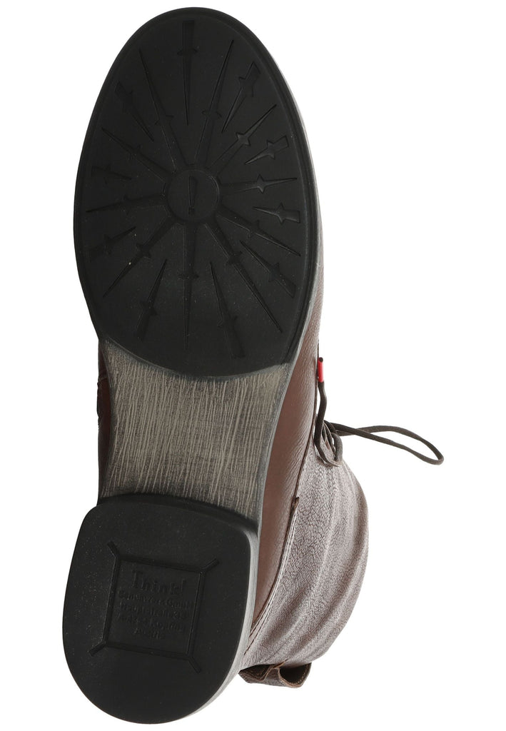 Think! Stiefelette Nappaleder Mocca
