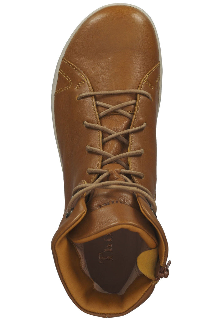 Think! Stiefelette Nappaleder Mustard
