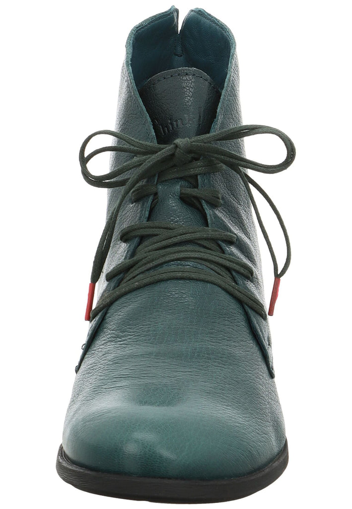 Think! Stiefelette Nappaleder Petrol Warmfutter