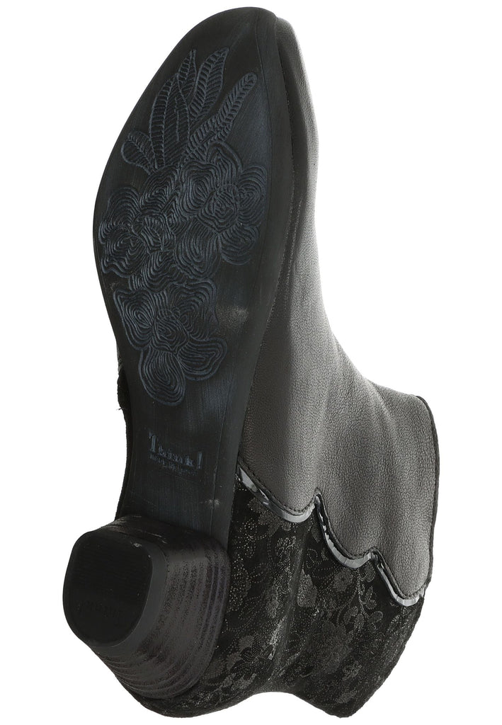 Think! Stiefelette Nappaleder Schwarz