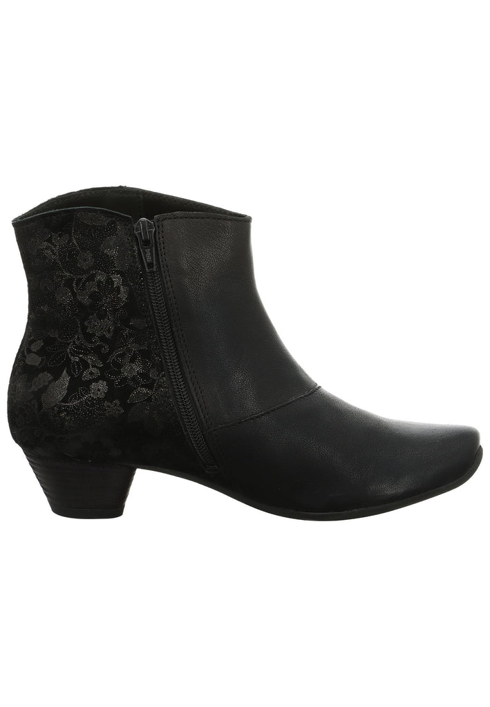 Think! Stiefelette Nappaleder Schwarz