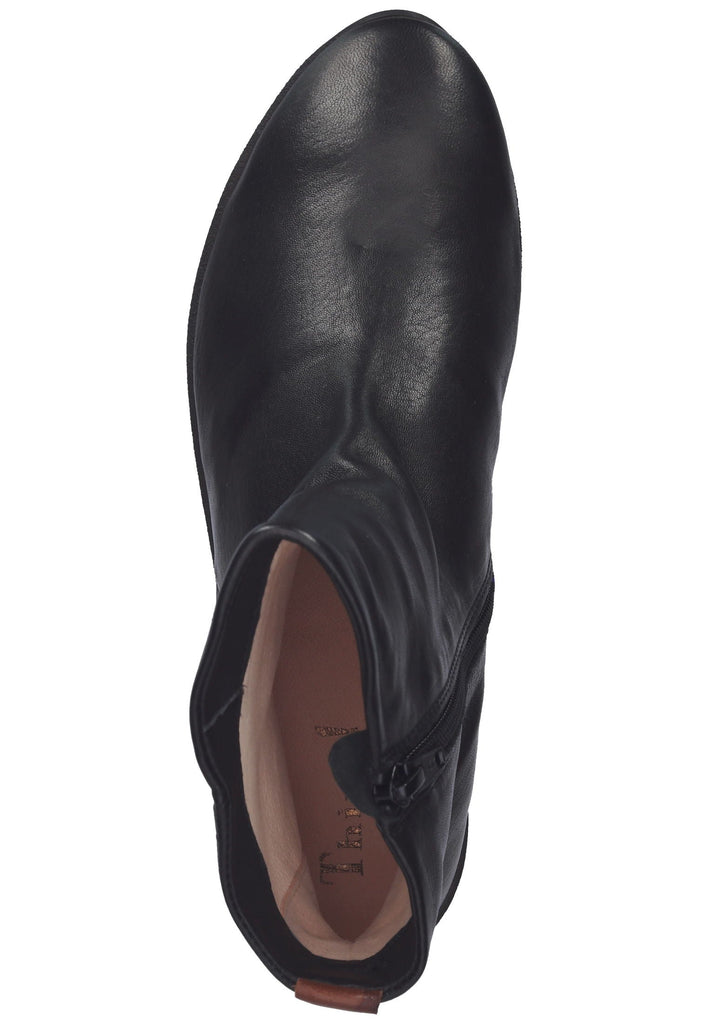 Think! Stiefelette Nappaleder Schwarz