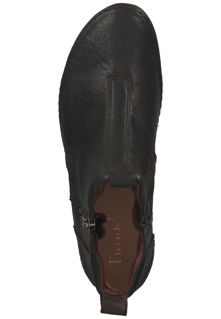 Think! Stiefelette Nappaleder Schwarz/Grau