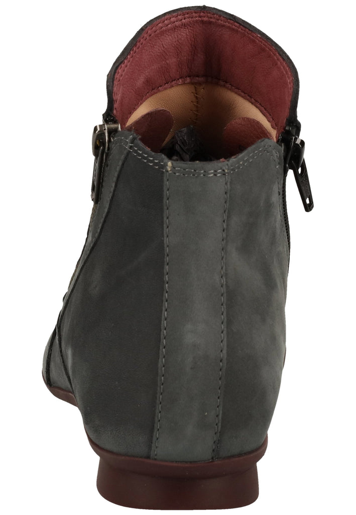 Think! Stiefelette Nubukleder Asphalt