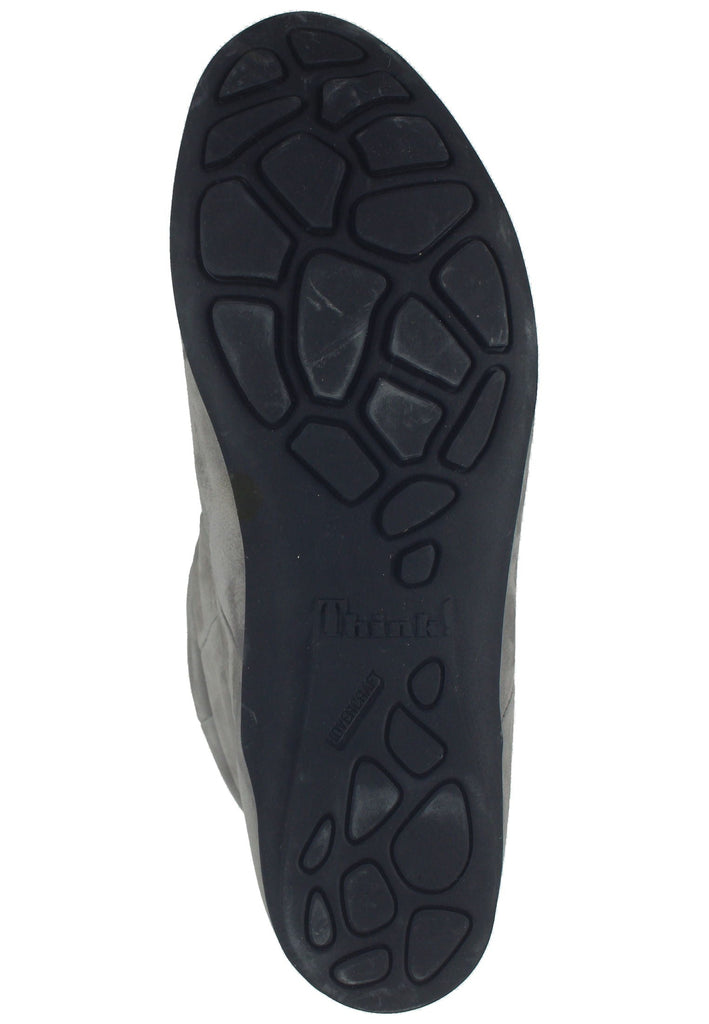 Think! Stiefelette Nubukleder Grau