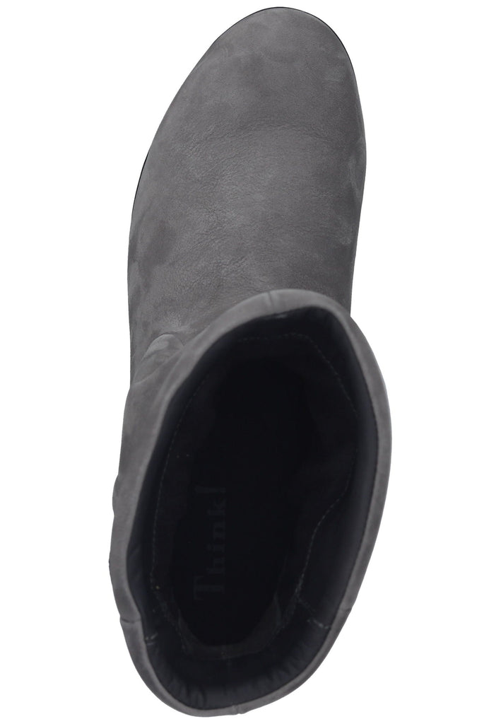 Think! Stiefelette Nubukleder Grau