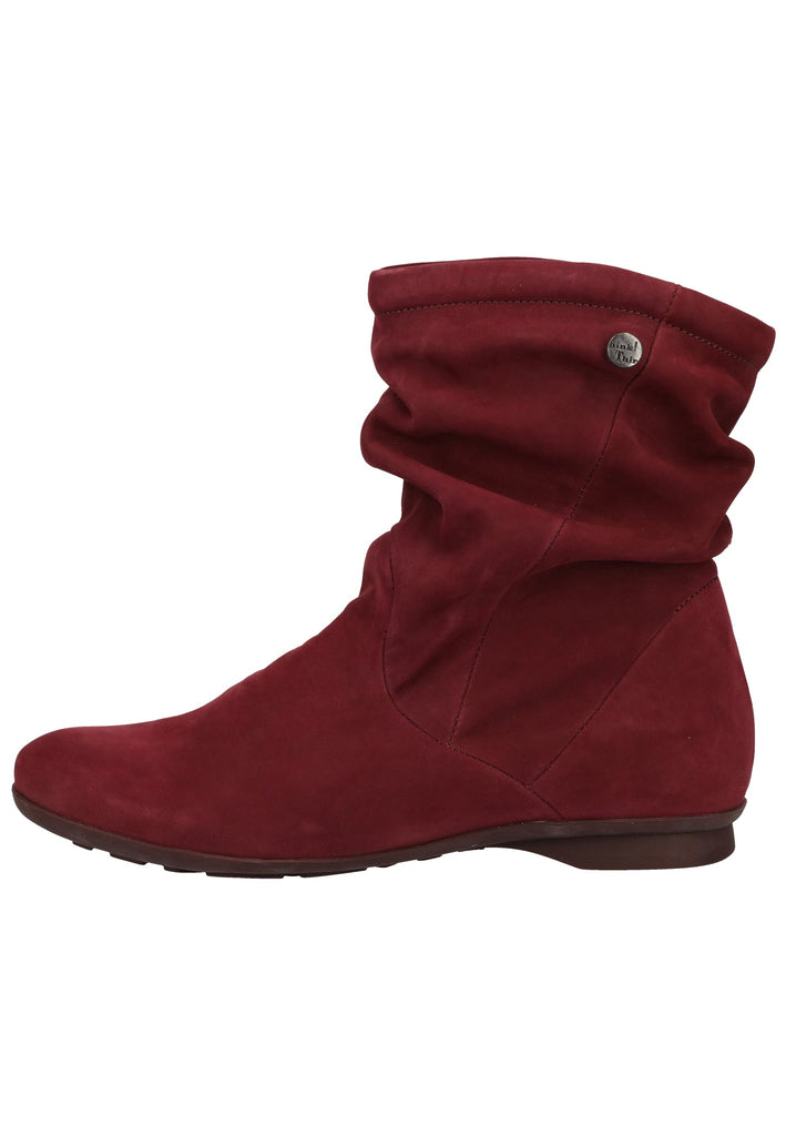 Think! Stiefelette Nubukleder Magenta