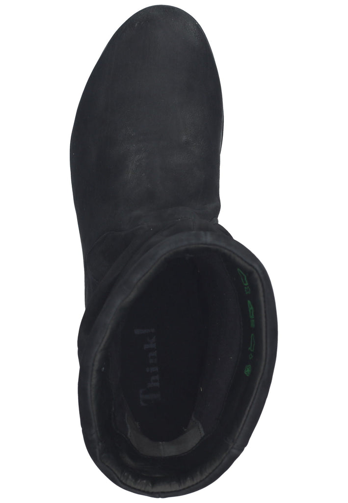 Think! Stiefelette Nubukleder Schwarz
