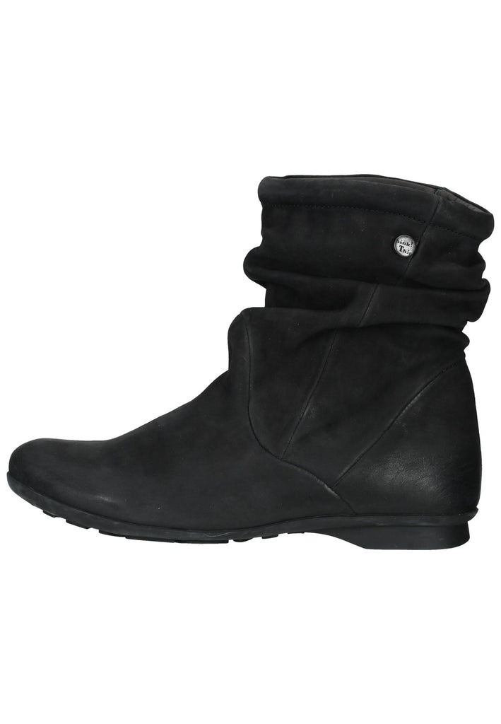 Think! Stiefelette Nubukleder Schwarz