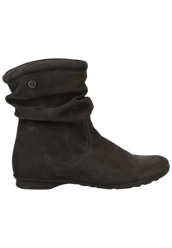 Think! Stiefelette Nubukleder Schwarz