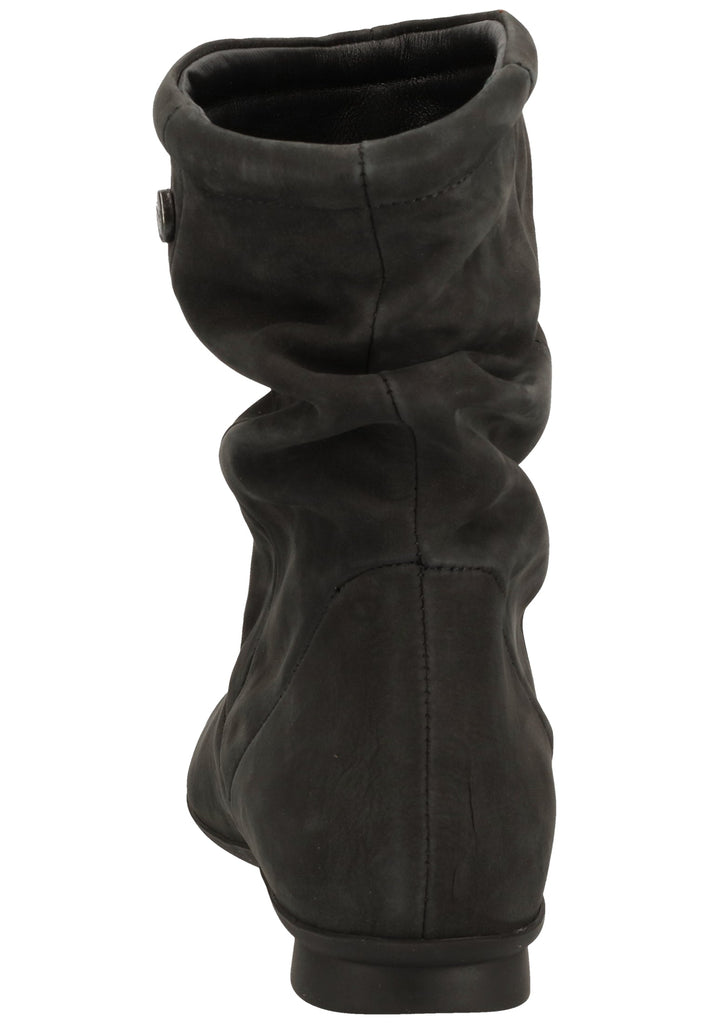 Think! Stiefelette Nubukleder Schwarz