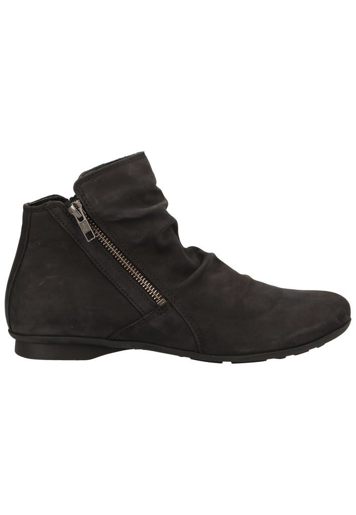 Think! Stiefelette Nubukleder Schwarz