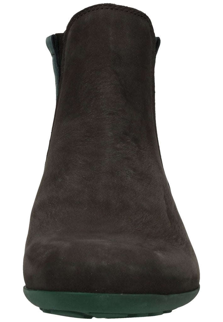 Think! Stiefelette Nubukleder Schwarz/Grün