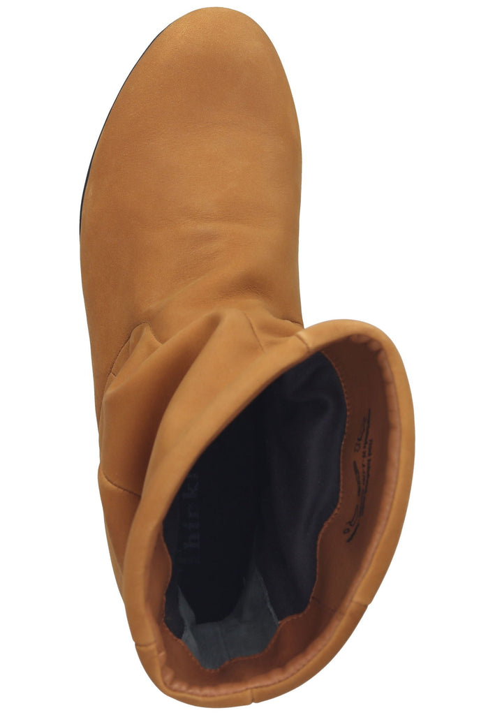 Think! Stiefelette Nubukleder Senf