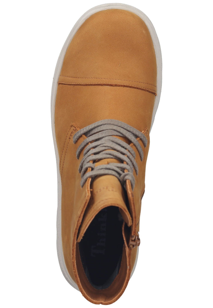 Think! Stiefelette Nubukleder Senf
