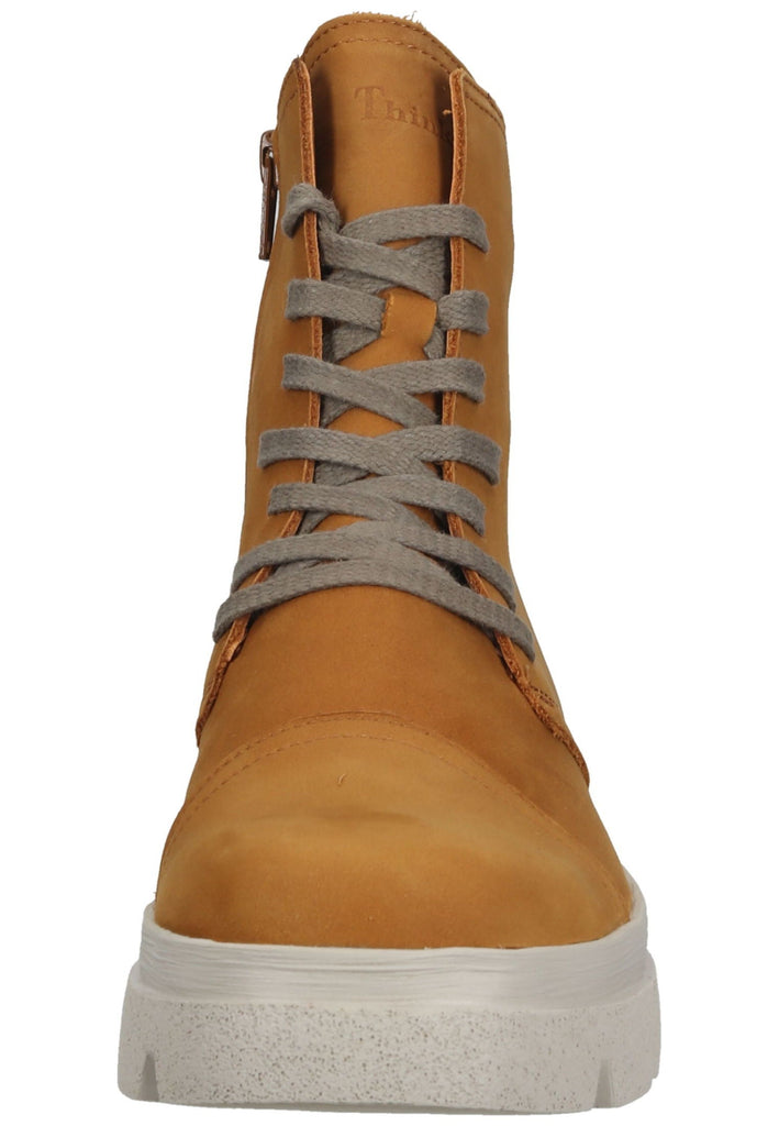 Think! Stiefelette Nubukleder Senf