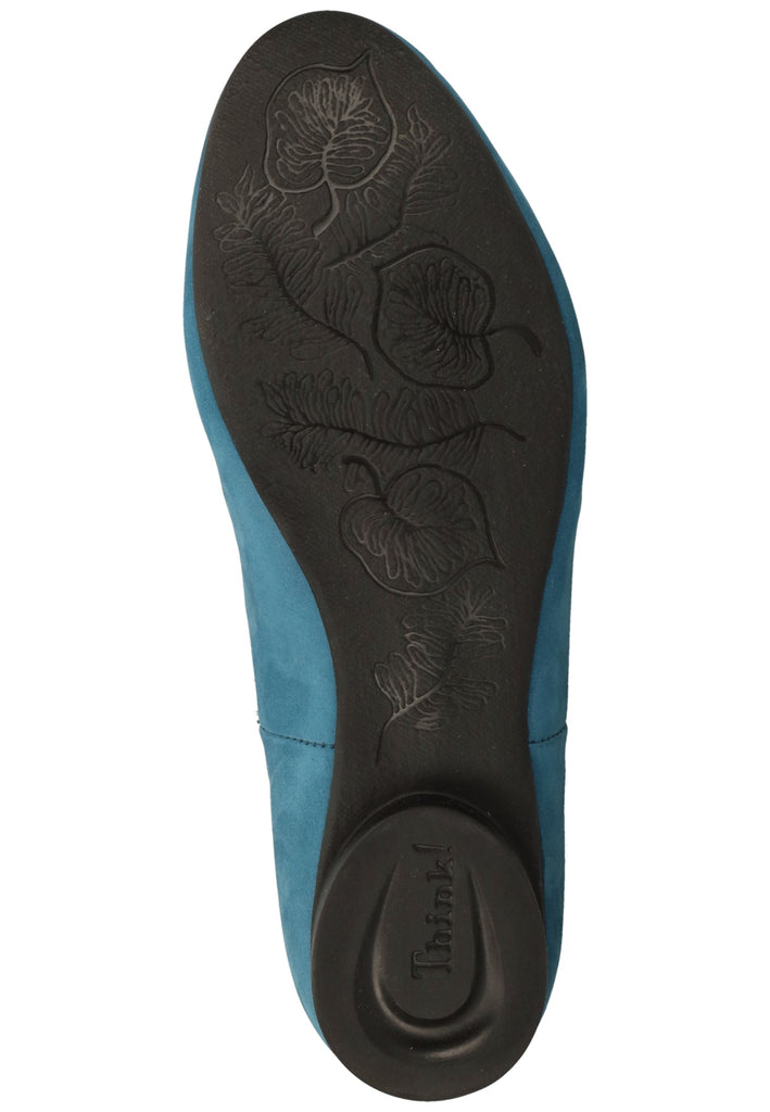 Think! Stiefelette Nubukleder/Textil Blau