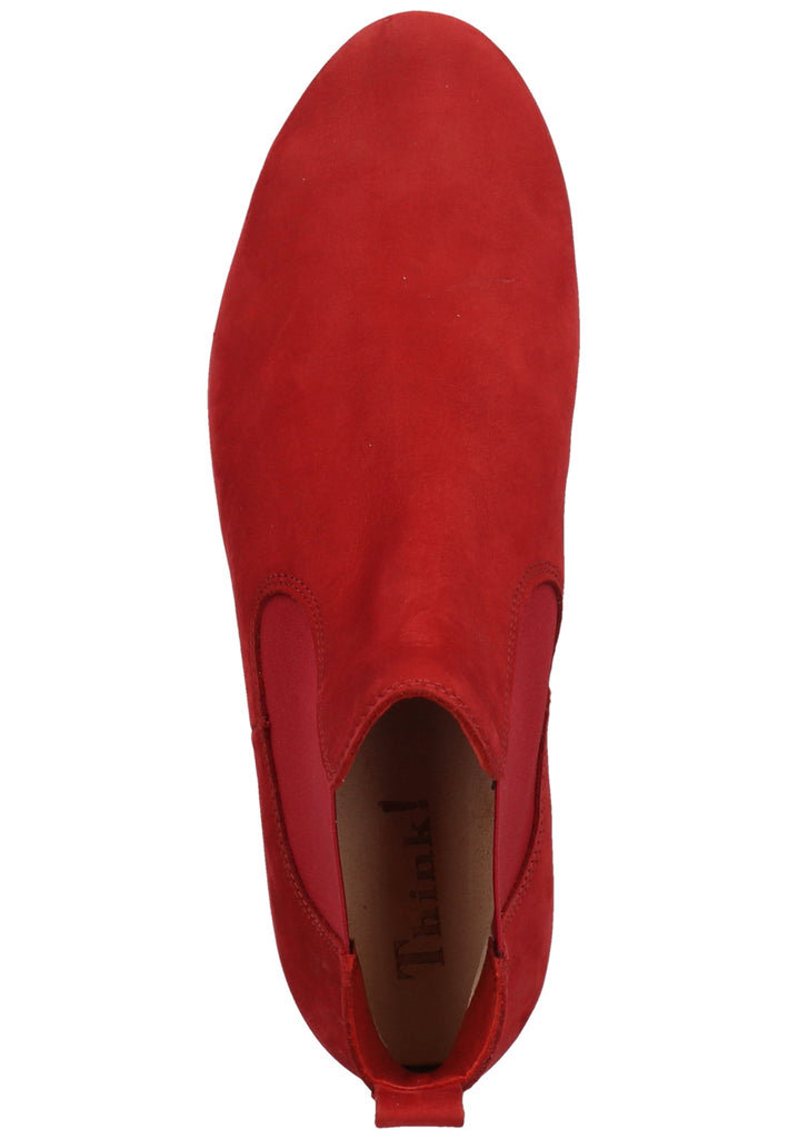 Think! Stiefelette Nubukleder/Textil Rot