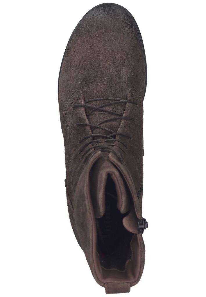 Think! Stiefelette Veloursleder Braun