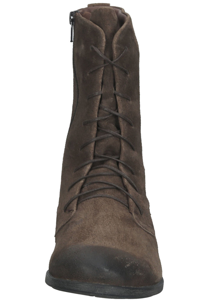 Think! Stiefelette Veloursleder Braun