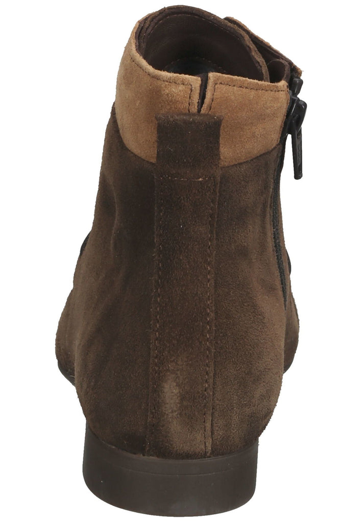 Think! Stiefelette Veloursleder Dunkelbraun