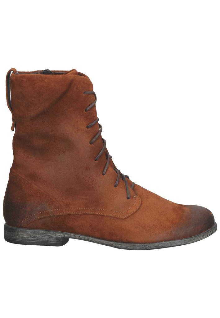 Think! Stiefelette Veloursleder Dunkelbraun