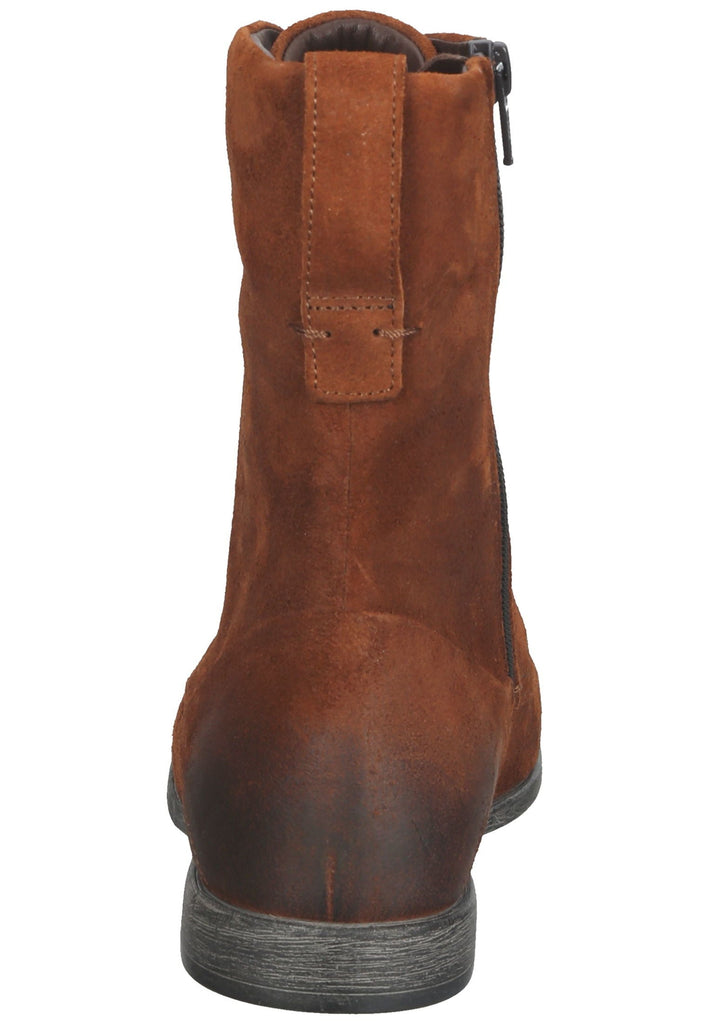 Think! Stiefelette Veloursleder Dunkelbraun