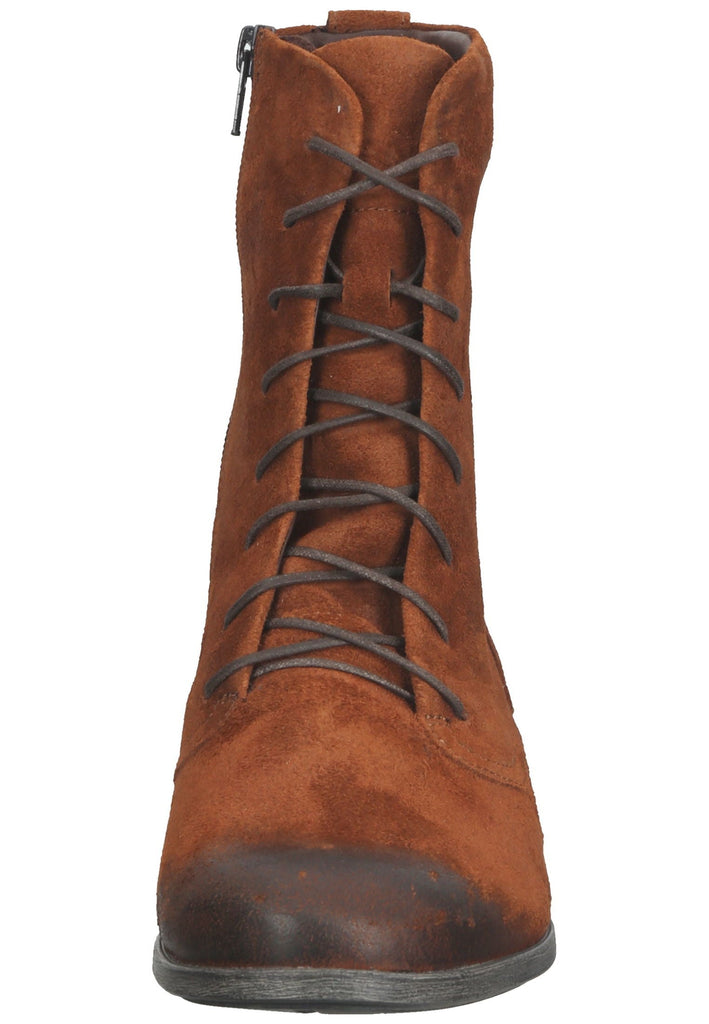 Think! Stiefelette Veloursleder Dunkelbraun