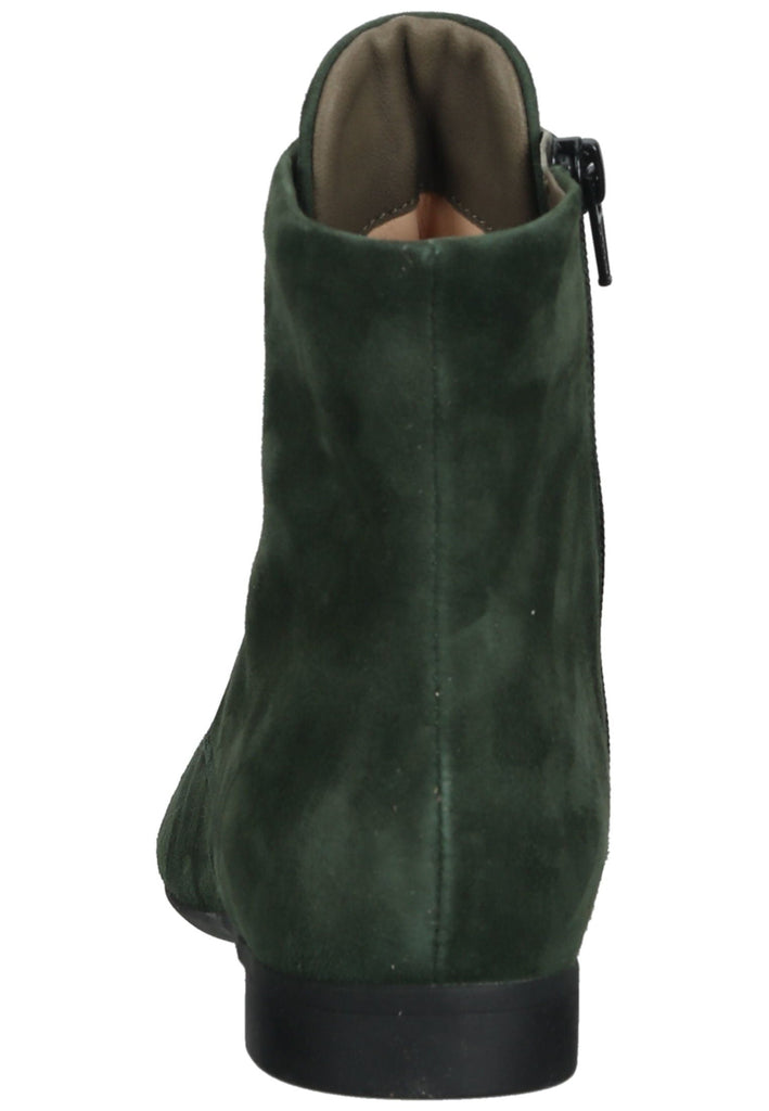 Think! Stiefelette Veloursleder Dunkelgrün