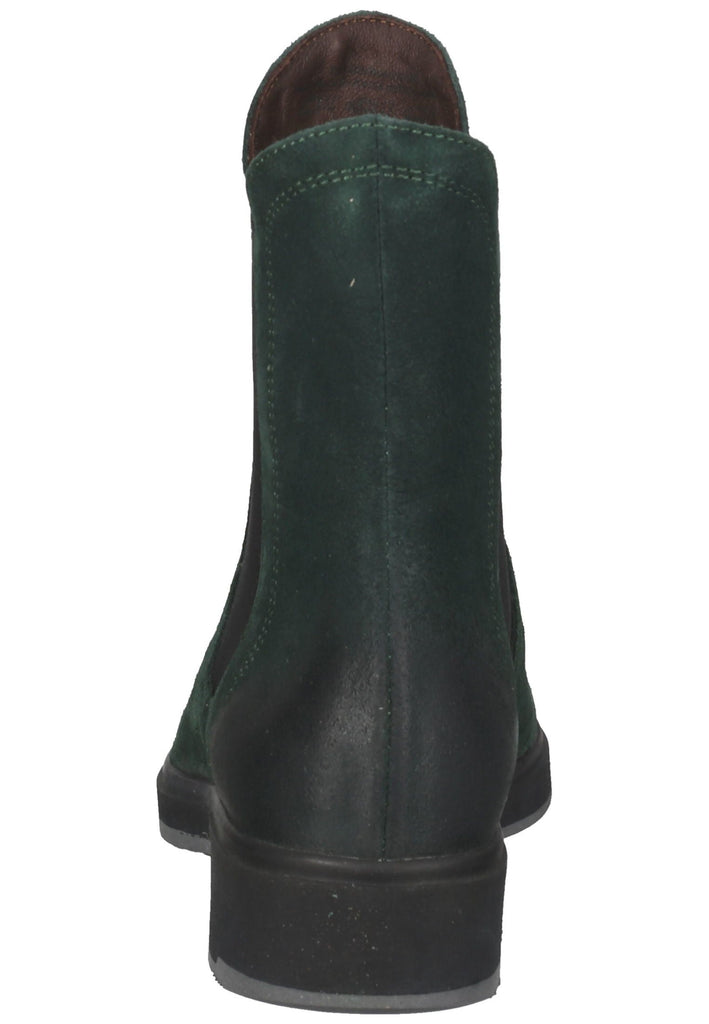 Think! Stiefelette Veloursleder Dunkelgrün