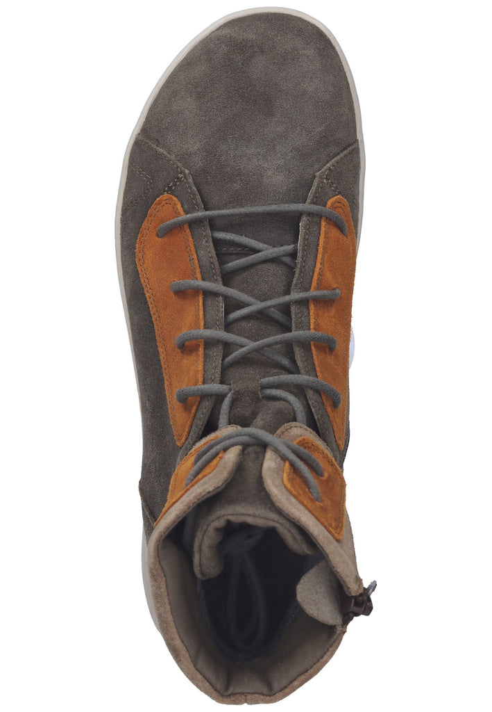 Think! Stiefelette Veloursleder Grau