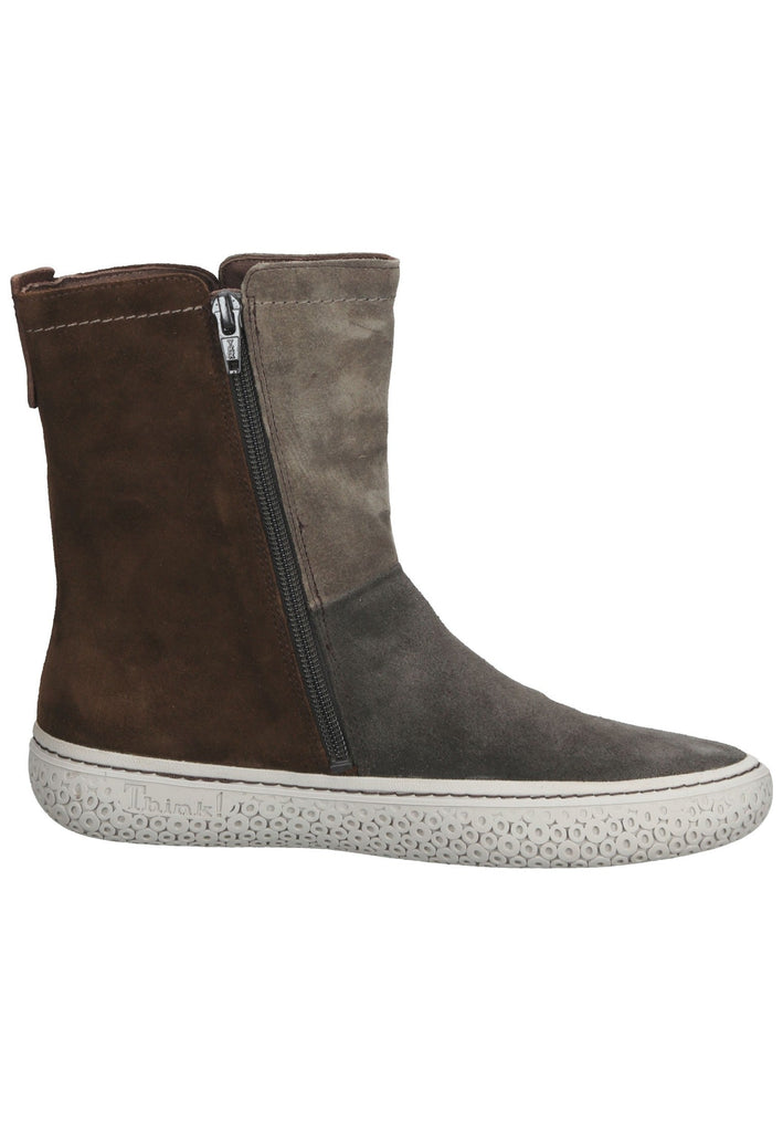 Think! Stiefelette Veloursleder Grau