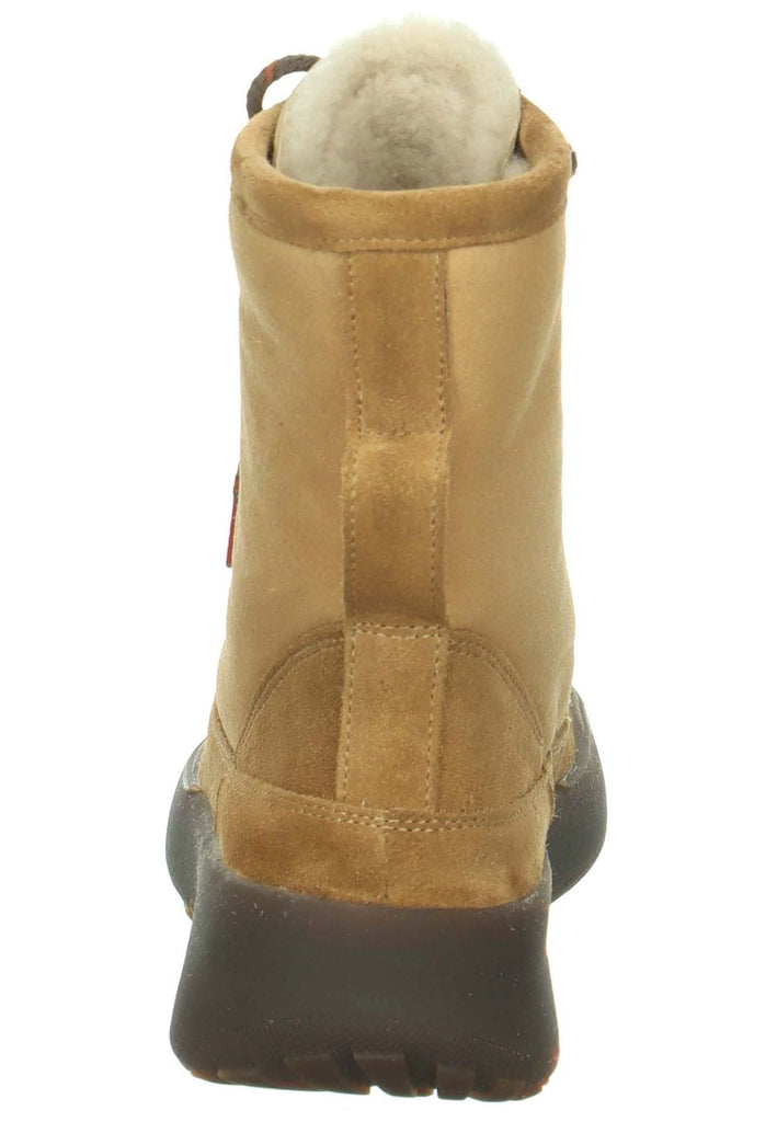 Think! Stiefelette Veloursleder Hellbraun Warmfutter