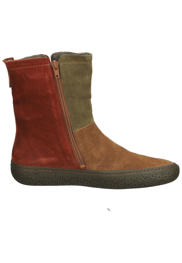 Think! Stiefelette Veloursleder Mehrfarbig