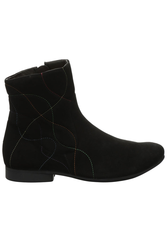 Think! Stiefelette Veloursleder Schwarz