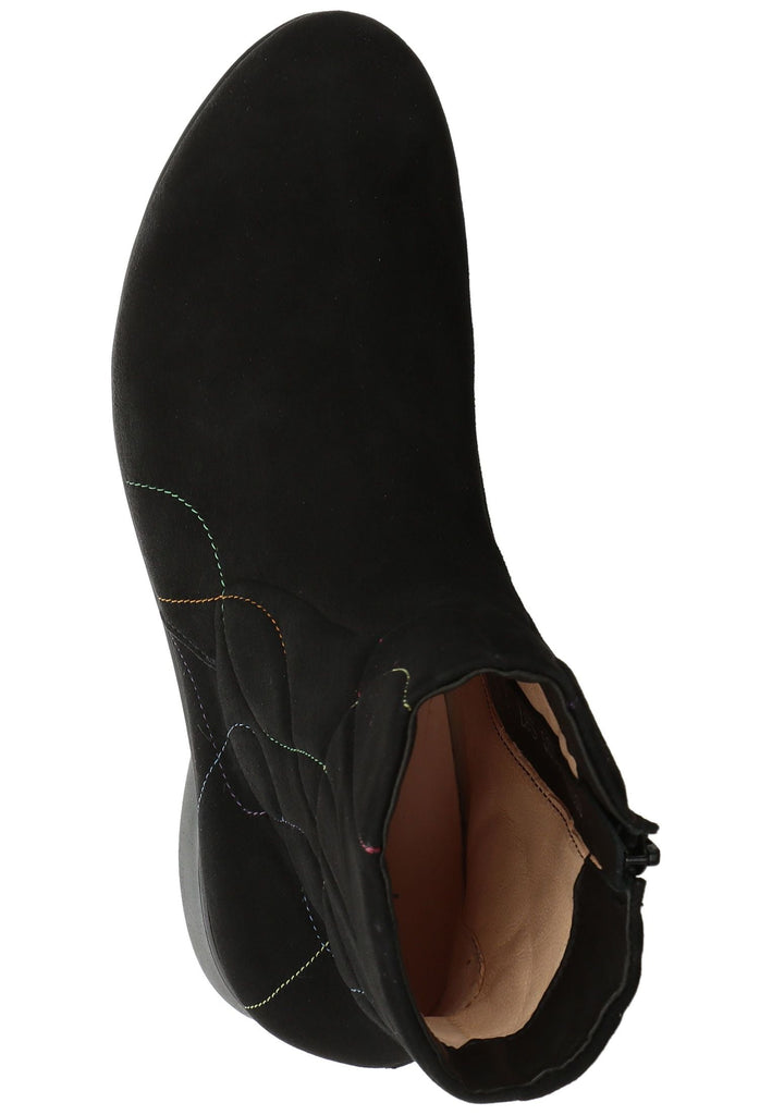 Think! Stiefelette Veloursleder Schwarz