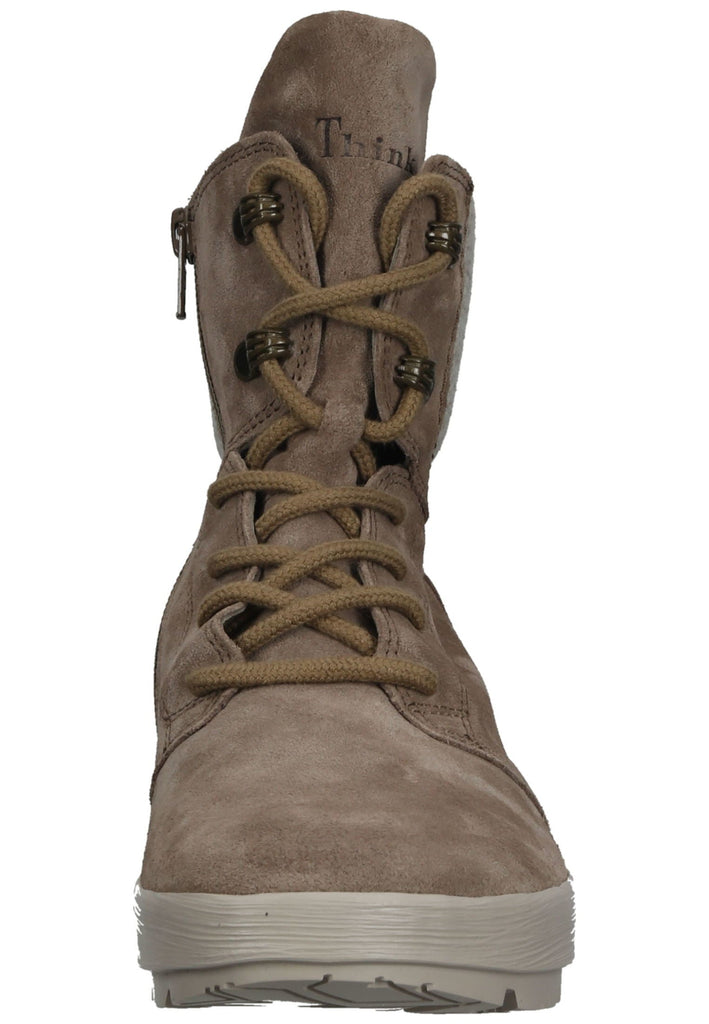 Think! Stiefelette Veloursleder Stone