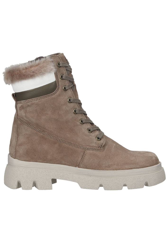 Think! Stiefelette Veloursleder Stone Warmfutter