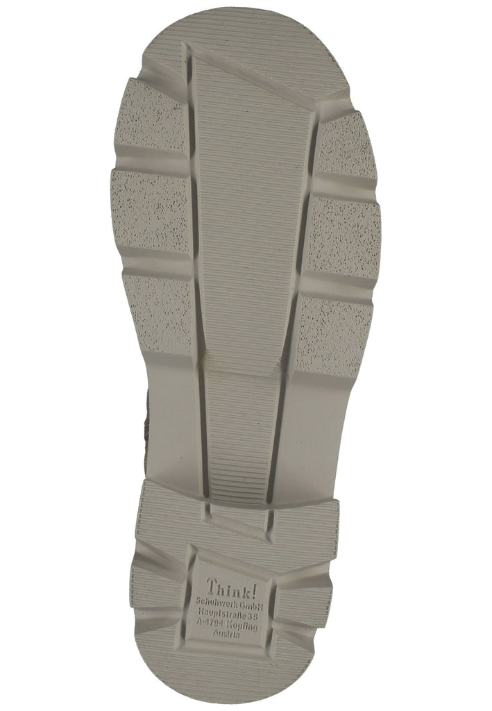 Think! Stiefelette Veloursleder Stone Warmfutter