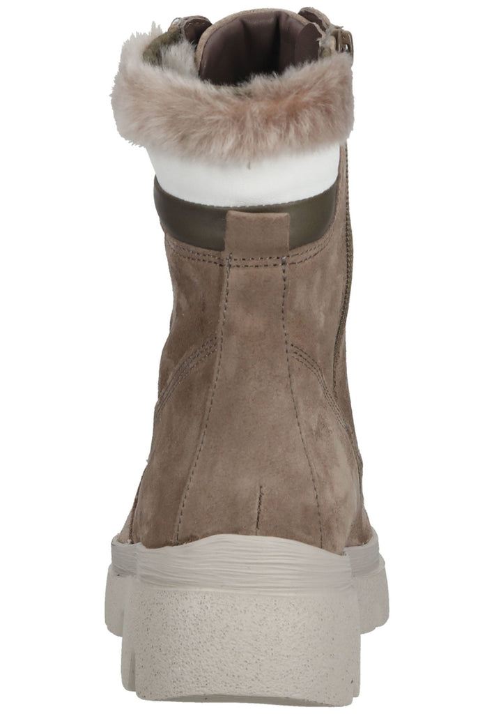 Think! Stiefelette Veloursleder Stone Warmfutter