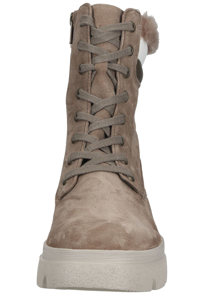 Think! Stiefelette Veloursleder Stone Warmfutter