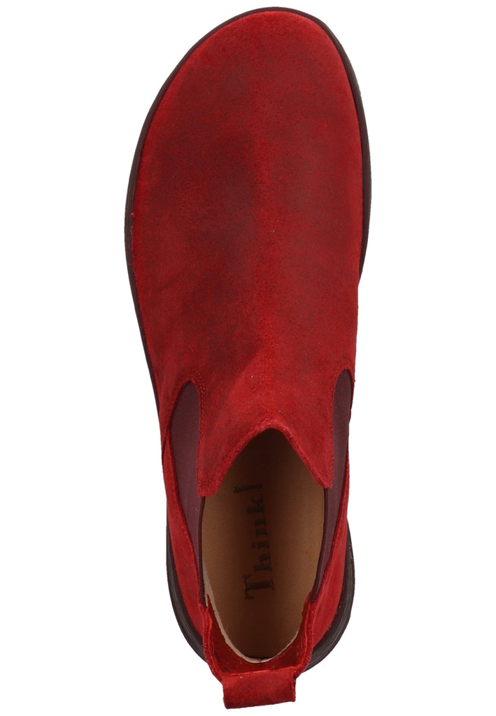 Think! Stiefelette Veloursleder/Textil Cherry