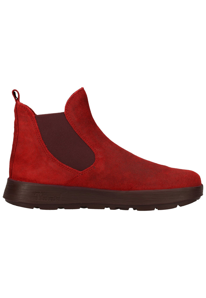 Think! Stiefelette Veloursleder/Textil Cherry